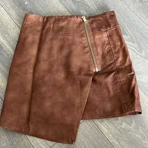 Vegan leather skirt